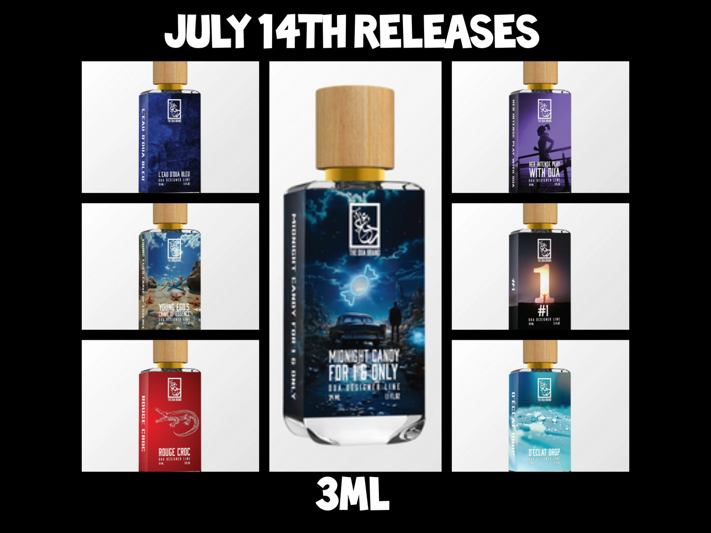 Dua July 14th new releases 3ml decants