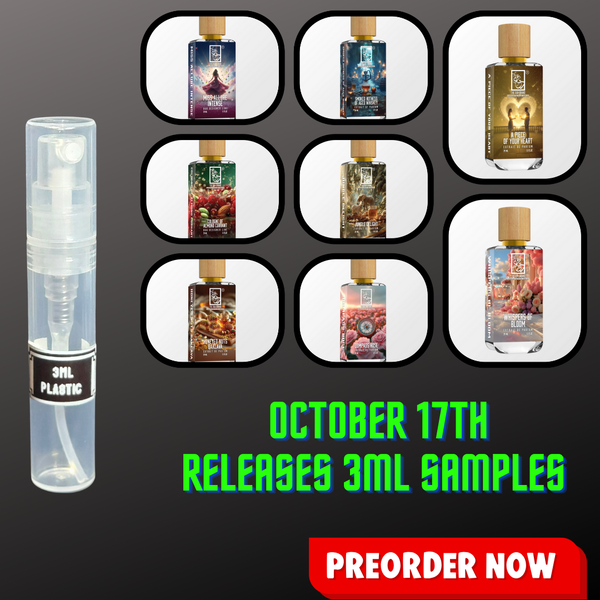 DUA FRAGRANCES OCTOBER 17TH RELEASES 3ML SAMPLES PRE-ORDER SHIP BY 10/24