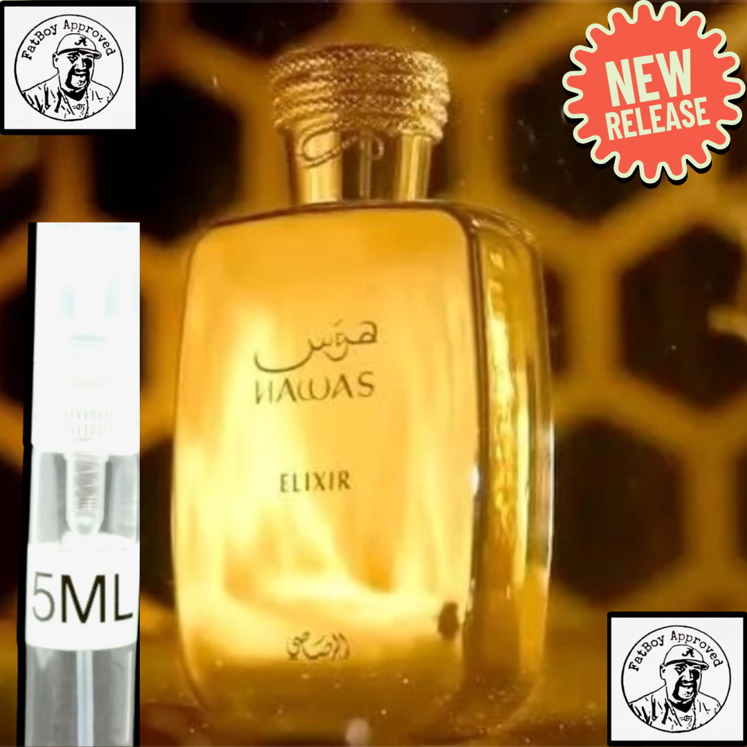 Rasasi Hawas ELIXIR 5ml Sample Decants – FatBoy Fragrance