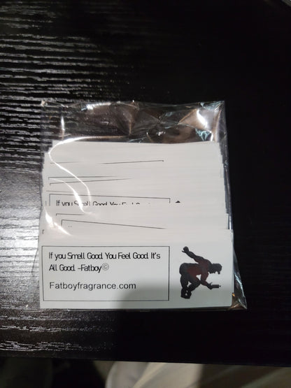 Fatboy Fragrance Tester Strips 100ct
