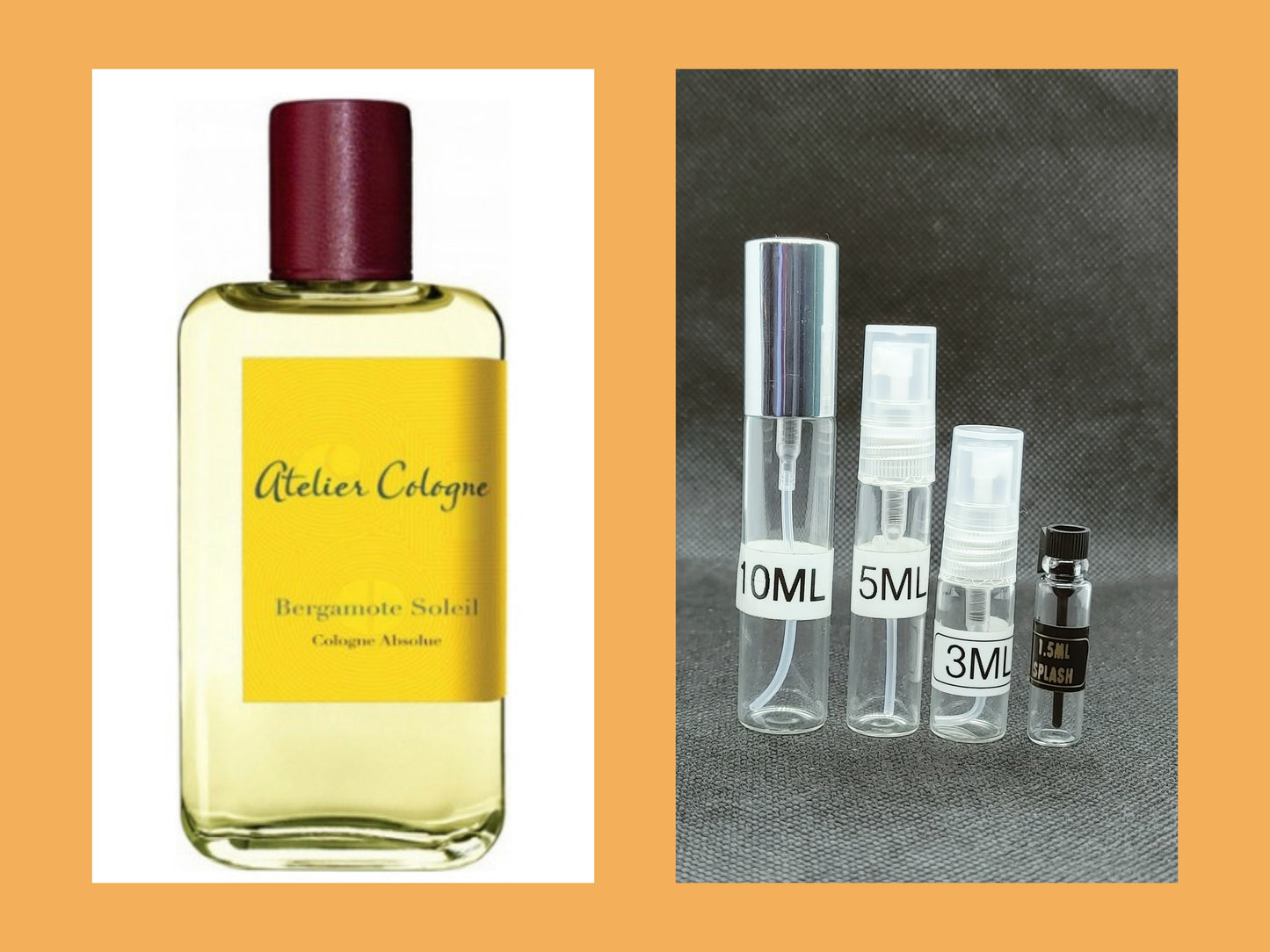 Bergamote Soleil Atelier Cologne for women and men Decants