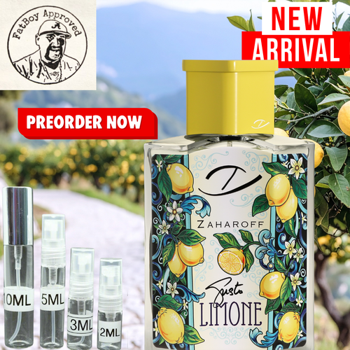 Zaharoff Signature Gusto Limone FRAGRANCE SAMPLES PRE ORDER SHIP BY 6/20
