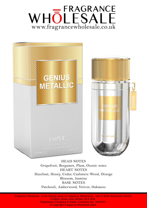 EMPER GENIUS METALLIC (LUCKY TWIST) FOR MAN/WOMAN 5ML DECANTS