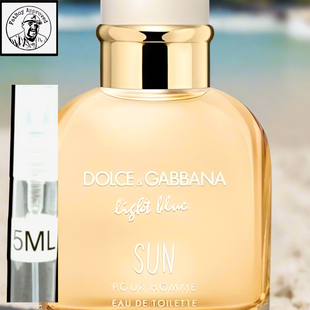DOLCE GABBANA LIGHT BLUE  Sun Pour Homme FRAGRANCE SAMPLES