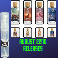 DUA FRAGRANCES AUGUST 22ND RELEASES 3ML SAMPLES PRE-ORDER SHIP BY 8/30