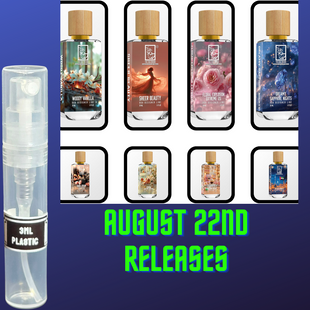 DUA FRAGRANCES AUGUST 22ND RELEASES 3ML SAMPLES PRE-ORDER SHIP BY 8/30
