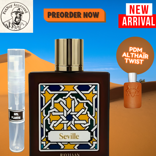 RAYHAAN SEVILLE (ALTHAIR TWIST) 5ML SAMPLES PRE-ORDER SHIP BY 2/7