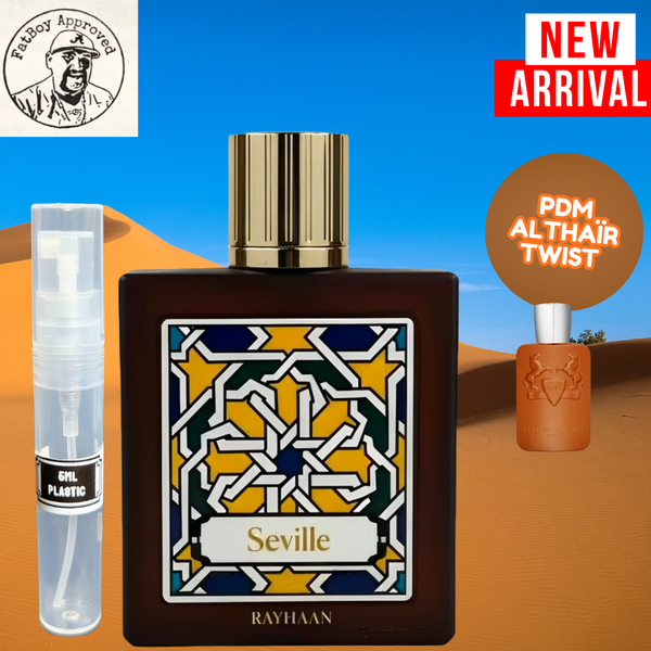 RAYHAAN SEVILLE (ALTHAIR TWIST) 5ML SAMPLES PRE-ORDER SHIP BY 2/7