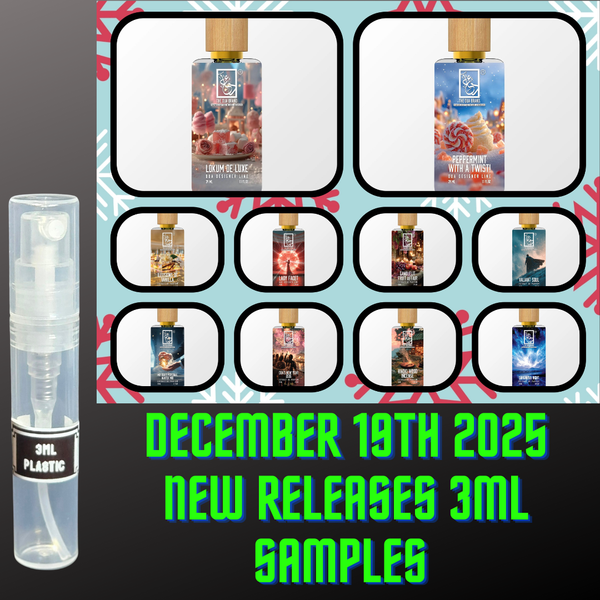 DUA FRAGRANCES DECEMBER 19th RELEASES 3ML SAMPLES PRE-ORDER SHIP BY 12/26