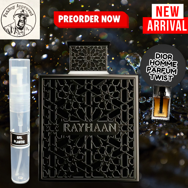 RAYHAAN OBSIDIAN(DIOR HOMME PARFUM TWIST) 5ML SAMPLES PRE-ORDER SHIP BY 2/7