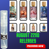 DUA FRAGRANCES AUGUST 22ND RELEASES 3ML SAMPLES PRE-ORDER SHIP BY 8/30