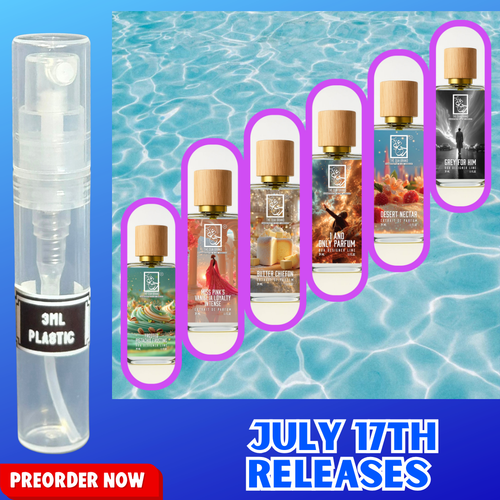 DUA FRAGRANCES JULY 17TH RELEASES 3ML SAMPLES PRE-ORDER