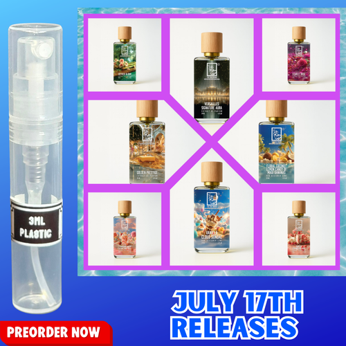 DUA FRAGRANCES JULY 24TH  RELEASES 3ML SAMPLES PRE-ORDER