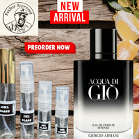 Giorgio Armani Acqua di Giò Eau de Parfum Intense SAMPLE DECANTS PRE-ORDER SHIP BY 1/29