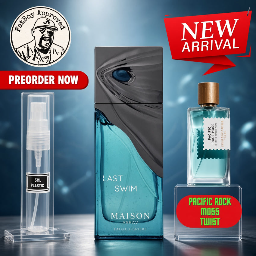 Gulf Orchid Maison Asrar Last Swim For Man (PACIFIC ROCK MOSS TWIST) 5ML SAMPLES PRE ORDER SHIP 8/31