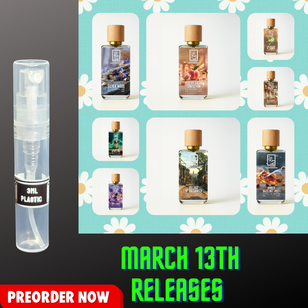 DUA FRAGRANCES MARCH 13TH NEW RELEASES 3ML SAMPLES PRE-ORDER SHIP3/22