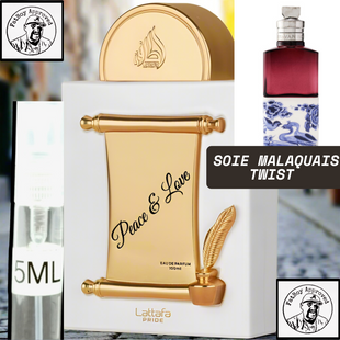 LATTAFA PRIDE PEACE AND LOVE (Soie Malaquais TWIST) 5ML DECANTS