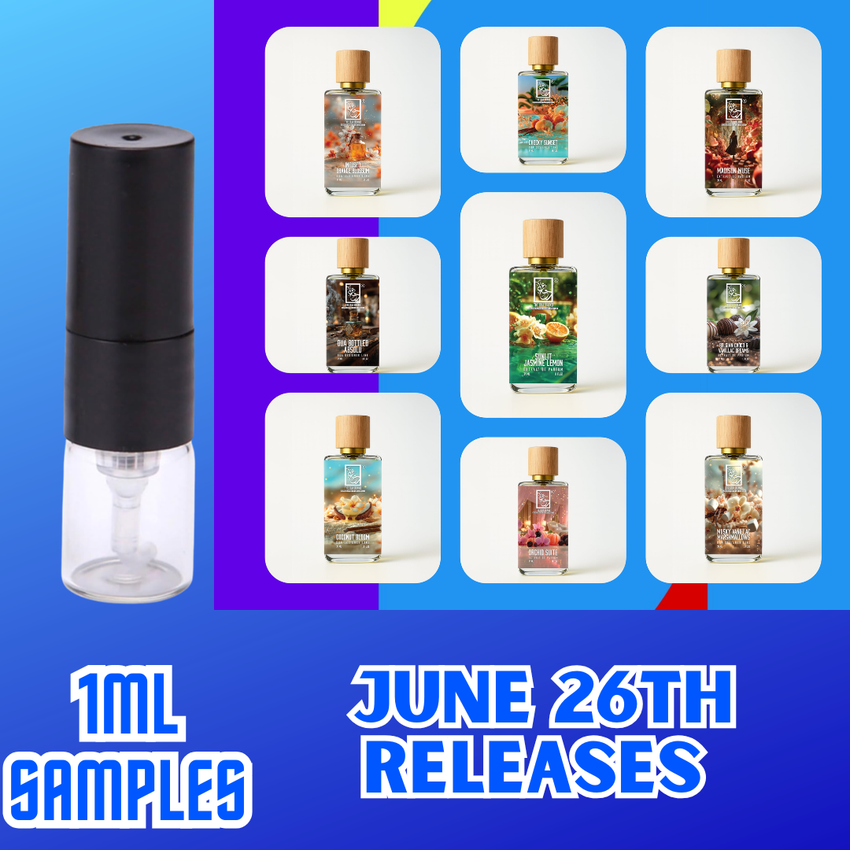 DUA FRAGRANCES JUNE 26TH NEW RELEASES 1ML SAMPLES PRE-ORDER