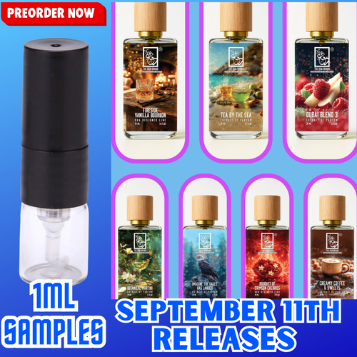 DUA FRAGRANCES SEPTEMBER 11TH NEW RELEASES 1ML SAMPLES PRE-ORDER
