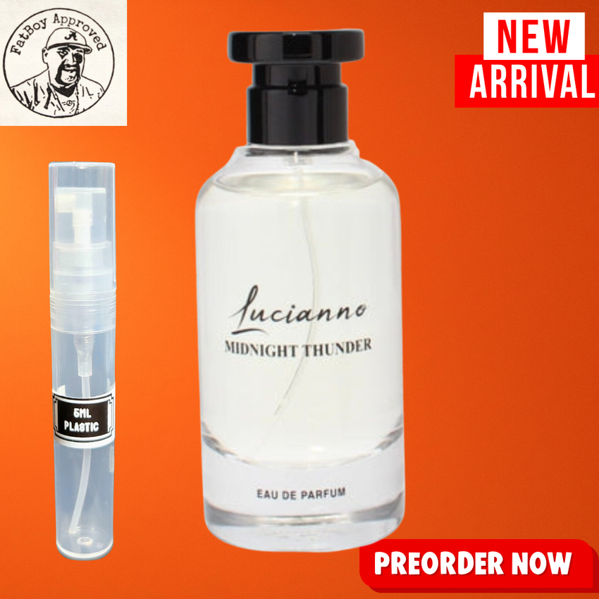 LUCIANNO MIDNIGHT THUNDER (LV ORANGE TWIST) 5ML DECANTS PRE-ORDER SHIP BY 11/30