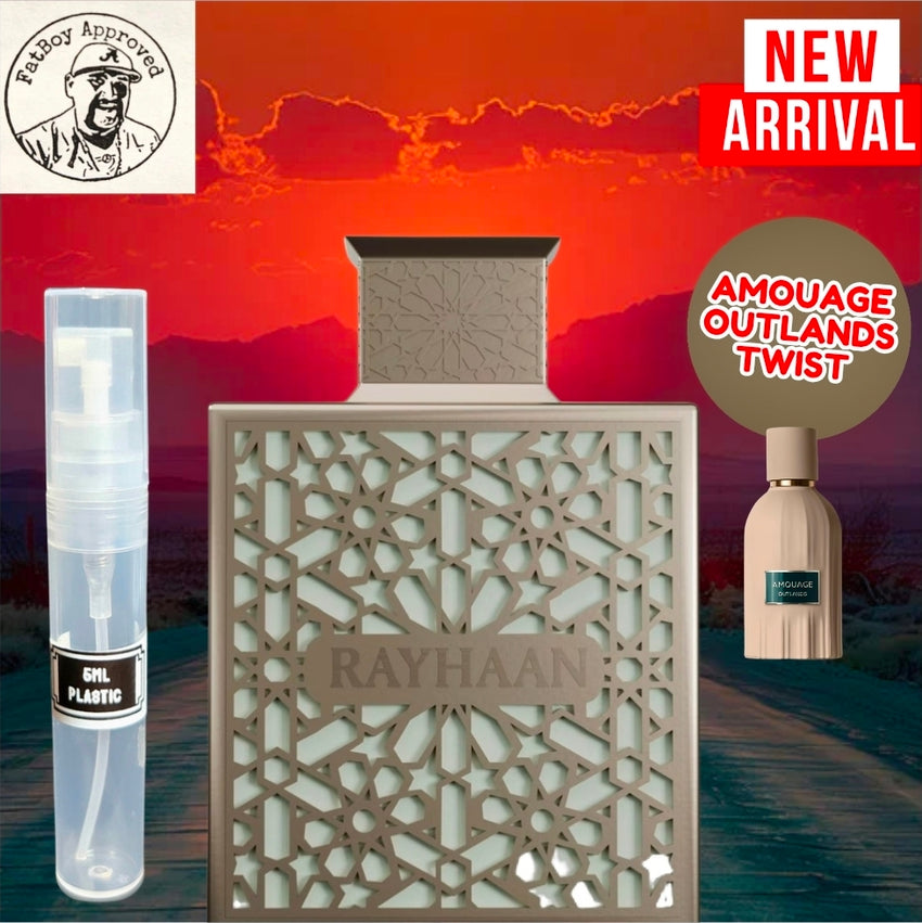 RAYHAAN TERRA (Amouage Outlands TWIST) 5ML SAMPLES PRE-ORDER SHIP BY 2/7