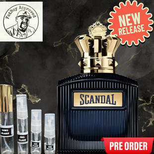 Jean Paul Gaultier Scandal Pour Homme Intense 2025 RELEASE. FRAGRANCE SAMPLES.