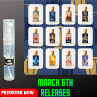 DUA FRAGRANCES MARCH 6TH RELEASES 3ML SAMPLES PRE-ORDER SHIP BY 3/17