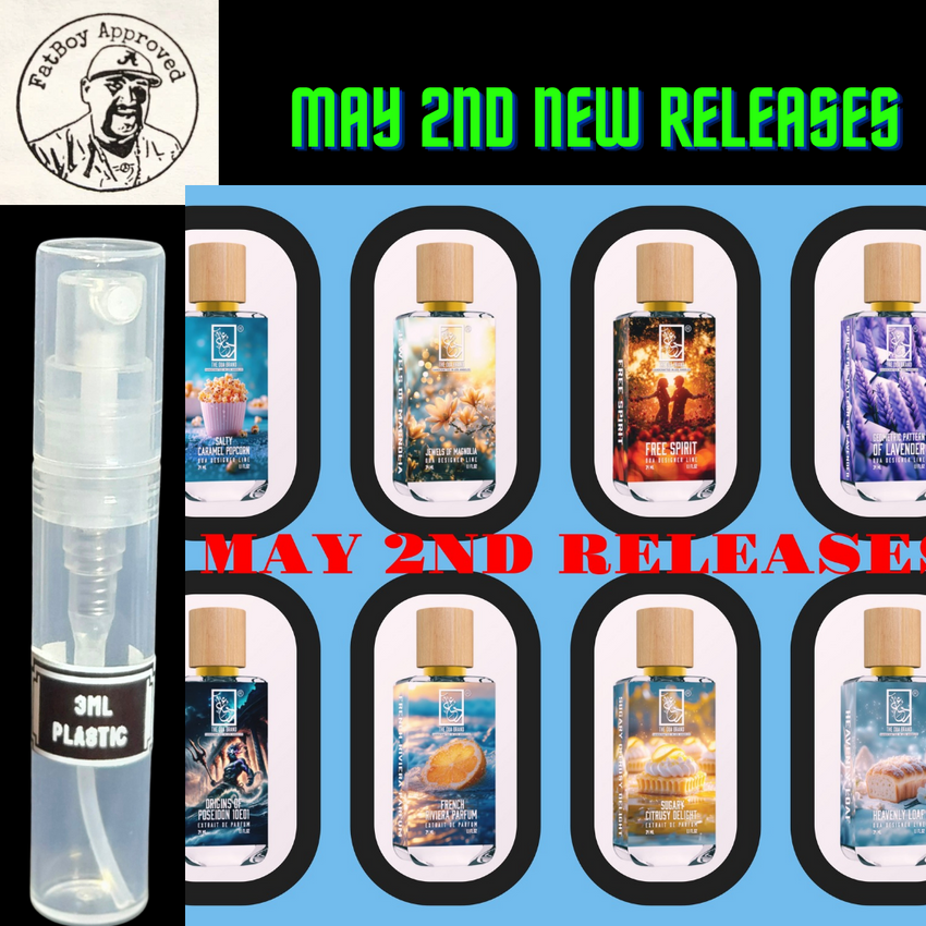 DUA FRAGRANCES MAY 2 RELEASES PLUS  RESTOCKS SAMPLES