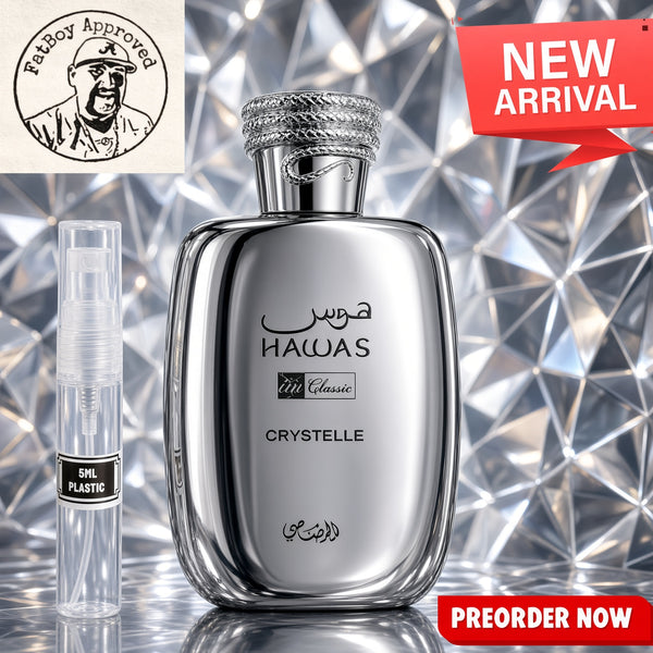 Rasasi Hawas Crystelle Imrasasi  5ml SAMPLES PRE-ORDER SHIP BY 10/30
