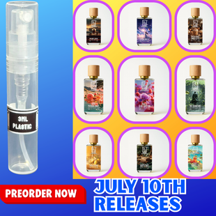 DUA FRAGRANCES JULY 10TH NEW RELEASES 3ML SAMPLES PRE-ORDER