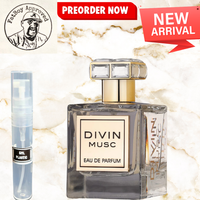 FRAGRANCE WORLD DIVIN MUSC *MUSC THERAPY TWIST) 5ML SAMPLES PRE ORDER SHIP BY 9/28