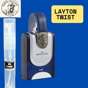 ARMAF LIONS CLUB RUGIR (LAYTON TWIST) 5ML DECANTS PRE-ORDER SHIP 5/6