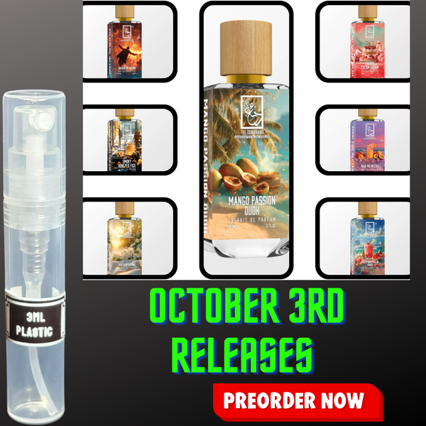 DUA FRAGRANCES OCTOBER 3RD NEW RELEASES 3ML SAMPLES PRE-ORDER SHIP BY 10/10