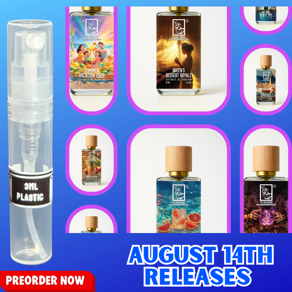 DUA FRAGRANCES AUGUST 14TH RELEASES 3ML SAMPLES PRE-ORDER