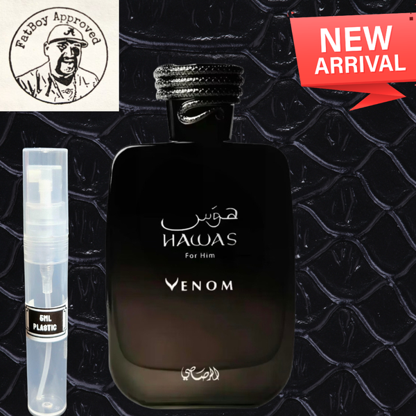 RASASI HAWAS VENOM 5ML SAMPLES PRE-ORDER SHIP BY 10/7