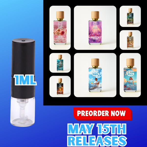 DUA FRAGRANCES MAY 15TH NEW RELEASES 1ML SAMPLES PRE-ORDER