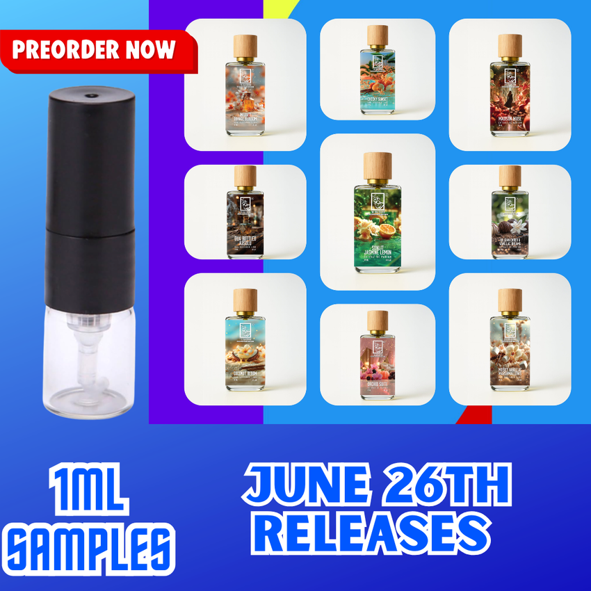 DUA FRAGRANCES JUNE 26TH NEW RELEASES 1ML SAMPLES PRE-ORDER