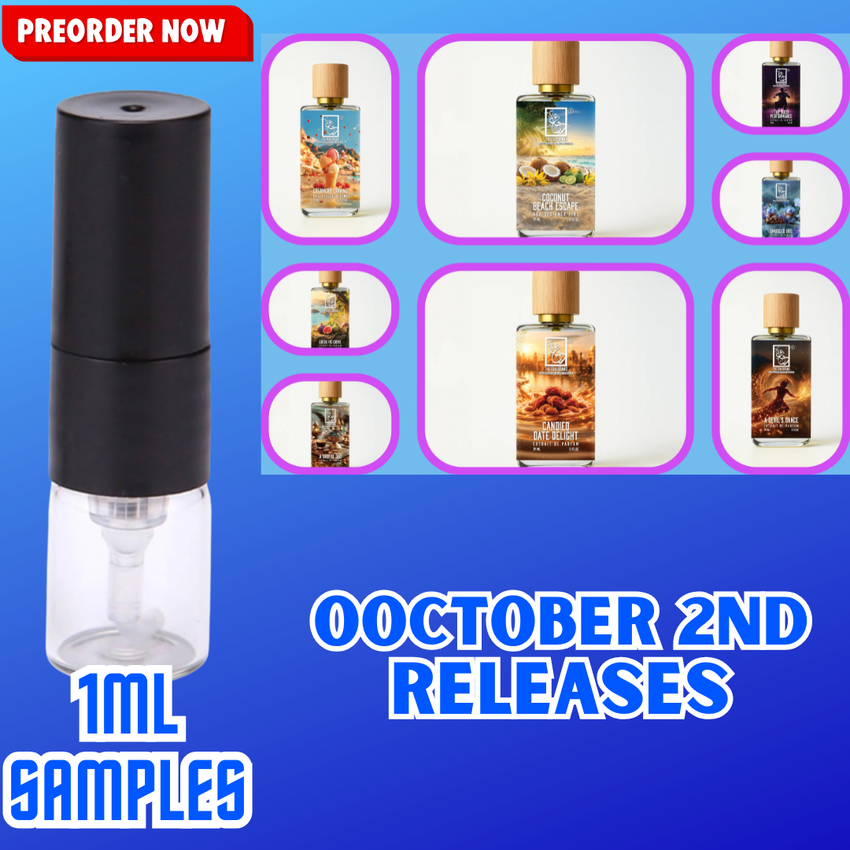 DUA FRAGRANCES OCTOBER 2ND RELEASES 1ML SAMPLES PRE-ORDER