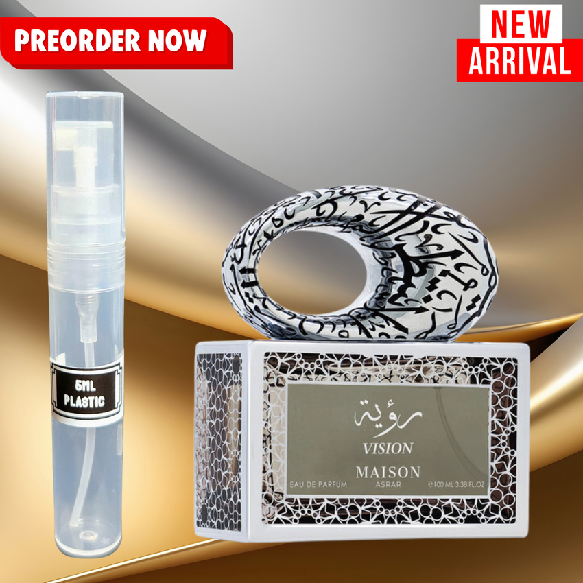 MAISON ASRAR  VISION (PACIFIC CHILL TWIST) 5ML DECANTS.  PRE-ORDER SHIP BY 11/12