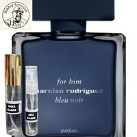 Narciso Rodriguez for Him Bleu Noir Parfum.  FRAGRANCE SAMPLES PRE-ORDER SHIP 5/13