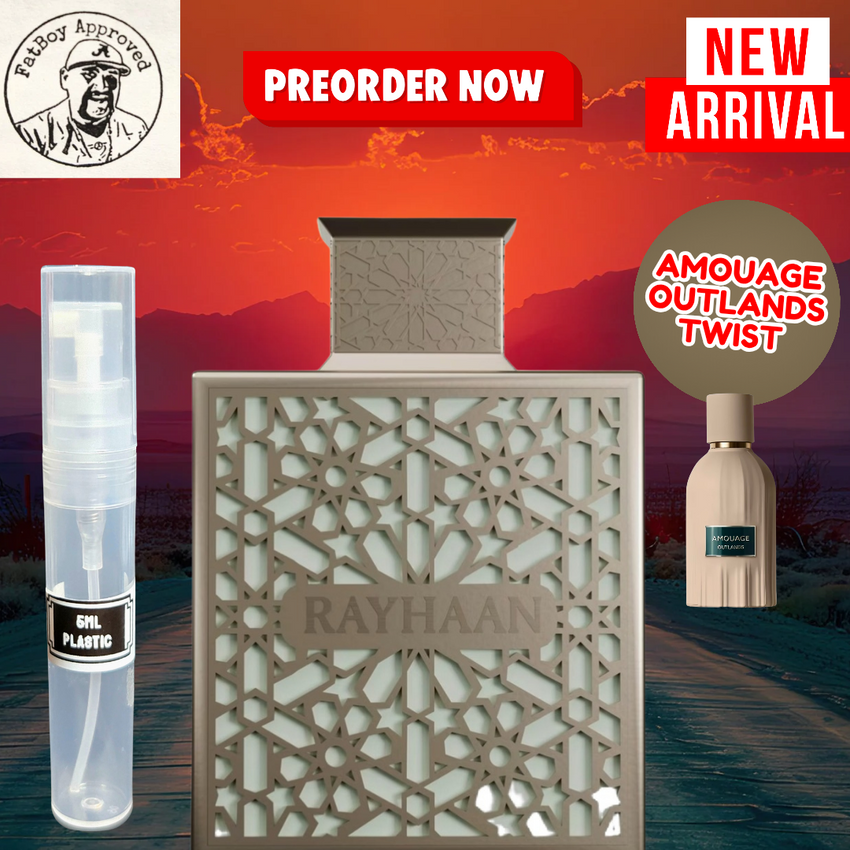 RAYHAAN TERRA (Amouage Outlands TWIST) 5ML SAMPLES PRE-ORDER SHIP BY 2/7