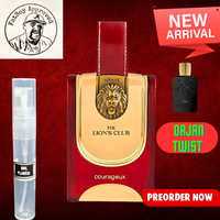 ARMAF LIONS CLUB Courageux (OJAN TWIST) FRAGRANCE SAMPLES PRE-ORDER SHIP BY 10/7