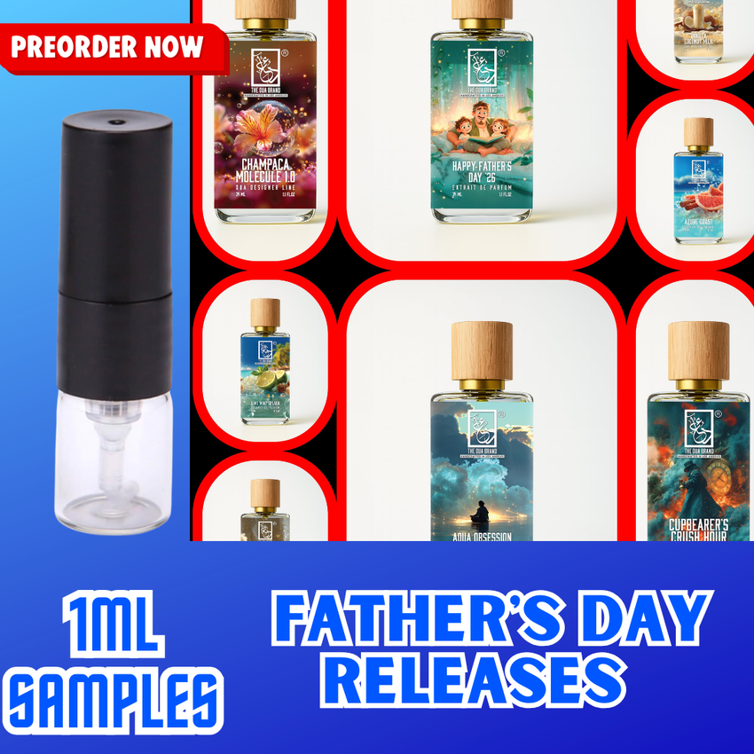 DUA FRAGRANCES FATHERS DAY RELEASES 1ML SAMPLES PRE-ORDER
