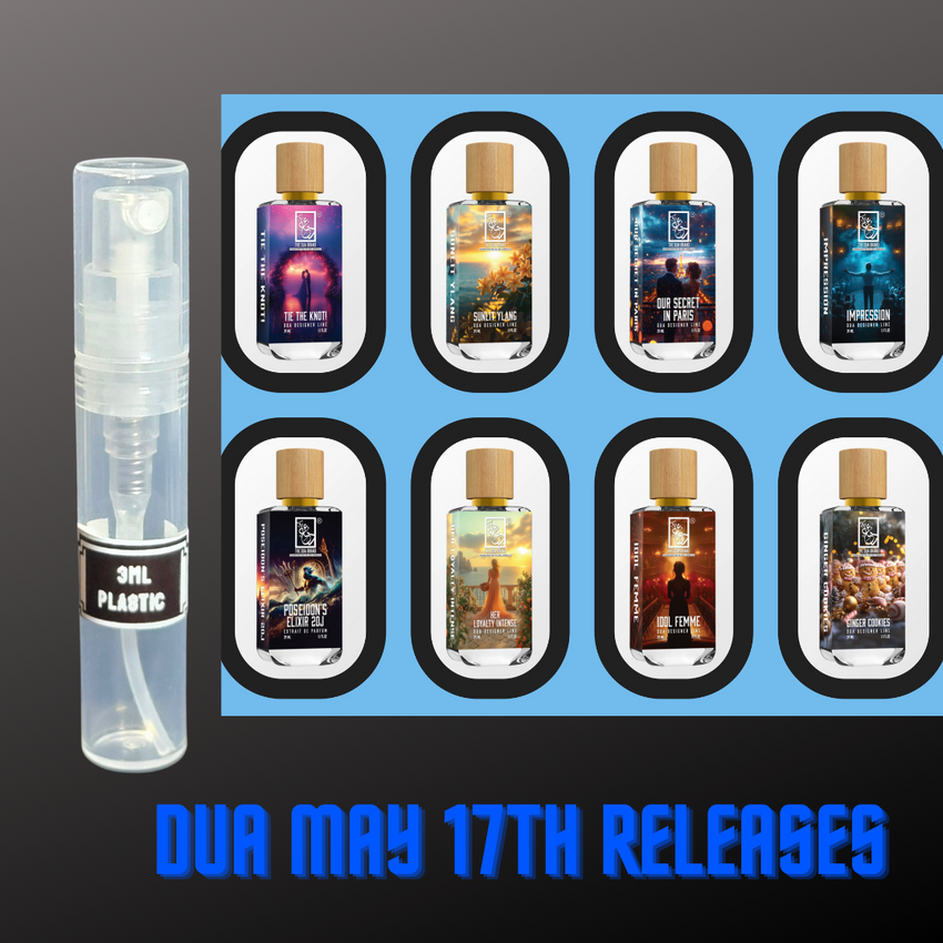 DUA FRAGRANCES MAY 17TH RELEASES 3ML SAMPLES