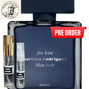 Narciso Rodriguez for Him Bleu Noir Parfum.  FRAGRANCE SAMPLES PRE-ORDER SHIP 5/13