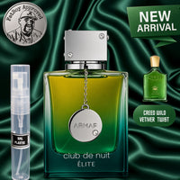 ARMAF CDNI ELITE (WILD VETIVER TWIST) 5ML SAMPLES PRE-ORDER SHIP BY 9/1