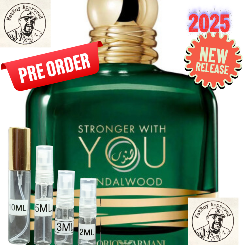 Armani Stronger with You Sandalwood Fragrance Samples.  New 2025 RELEASE.