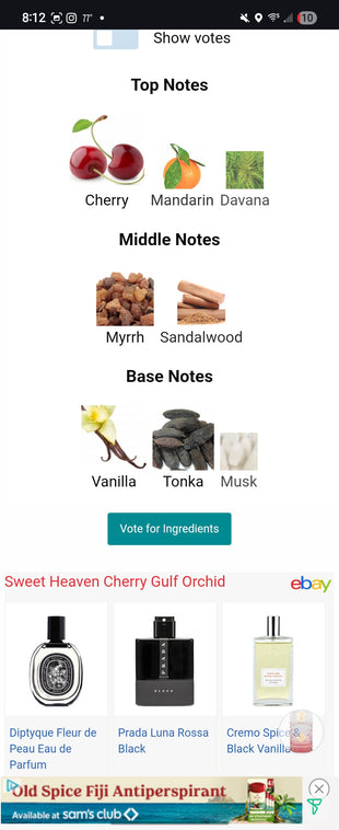 GULF ORCHID   SWEET HEAVEN CHERRY 5ML DECANTS