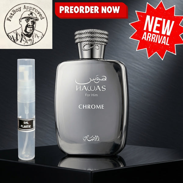 RASASI HAWAS CHROME 5ML SAMPLES PRE-ORDER SHIP BY 7/1