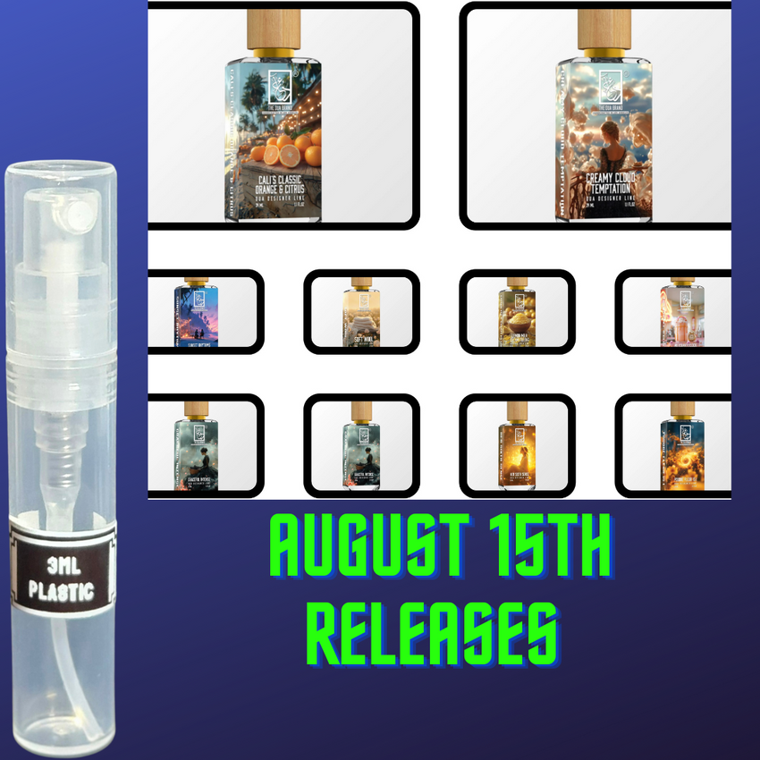 DUA FRAGRANCES AUGUST 15TH RELEASES 3ML SAMPLES PRE-ORDER SHIP BY 8/22